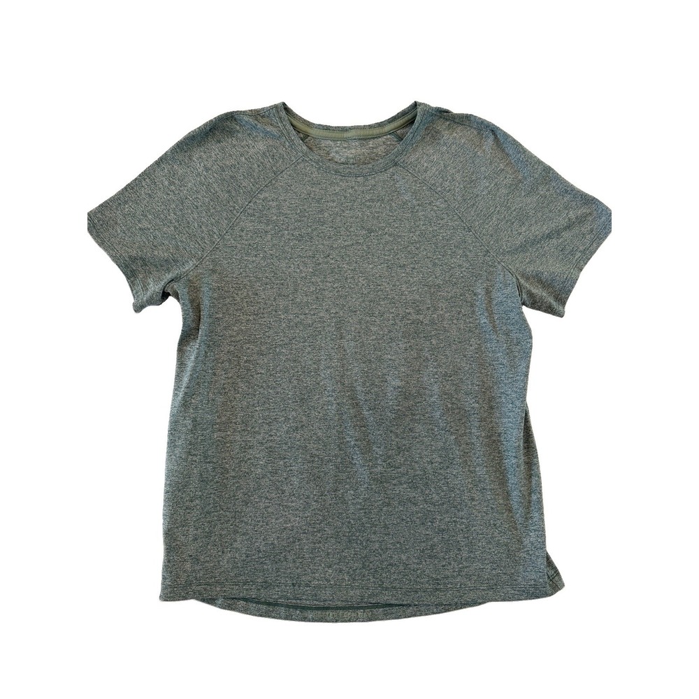 Lululemon Shirt Womens 8 Green Short Sleeve License to Train Running Workout Gym